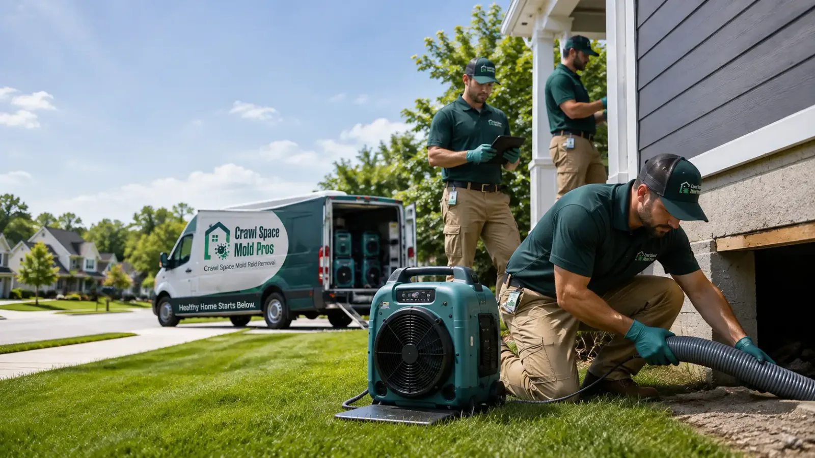 Crawl Space Mold Removal in Rehoboth, MA